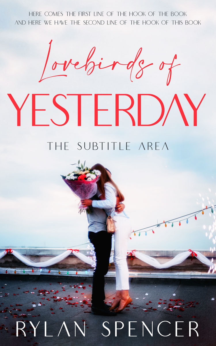 2D view of Charade #11403 - Premade Romance Book Cover