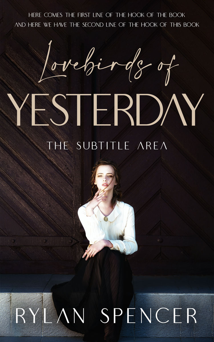 2D view of Premade Romance Book Cover - Cocoa Brown