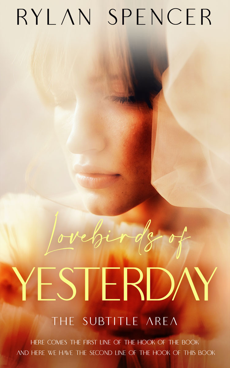 2D view of Premade Romance Book Cover - Raffia