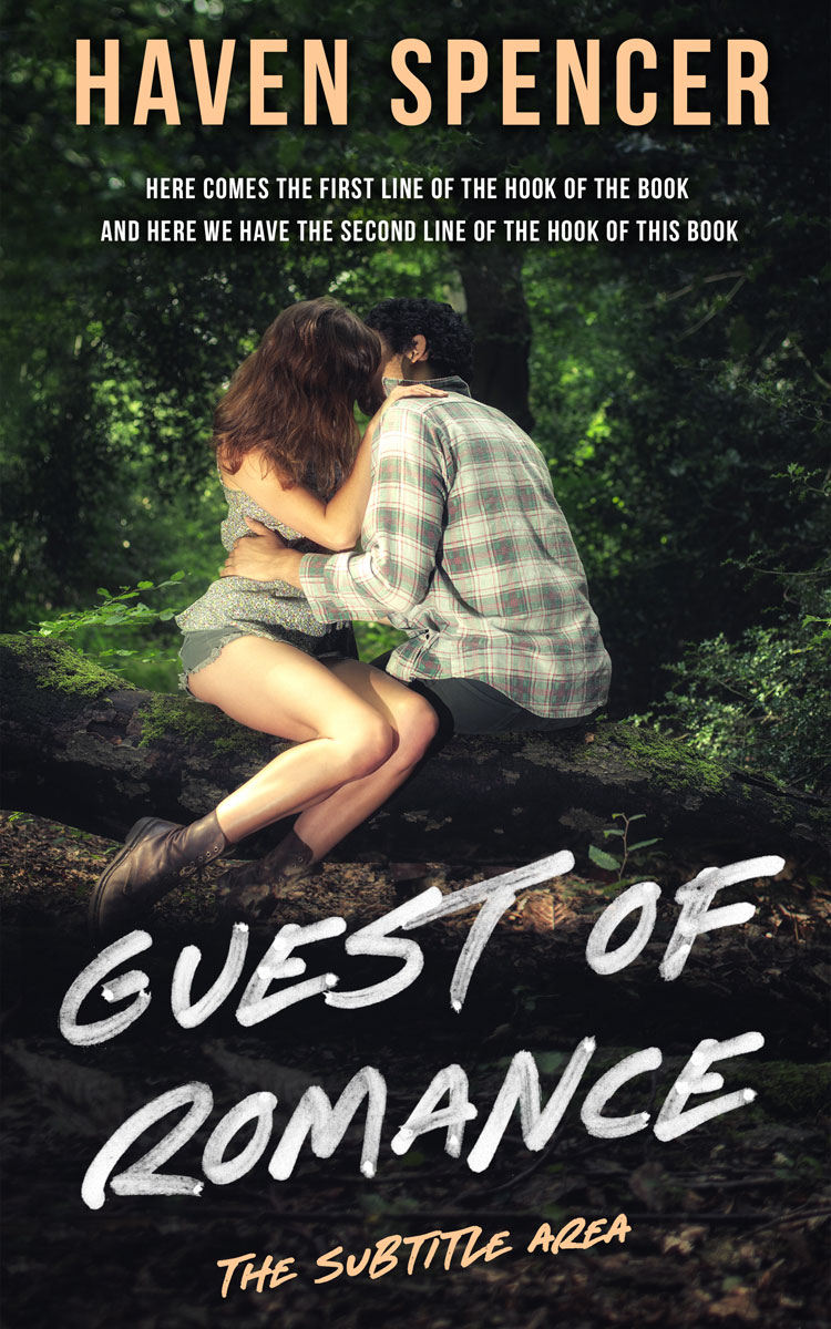 2D view of Premade Romance Book Cover - Heavy Metal