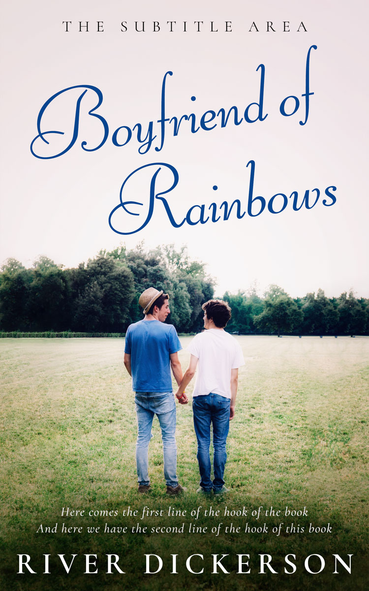 2D view of Premade Teen & Young Adult Book Cover - Outer Space