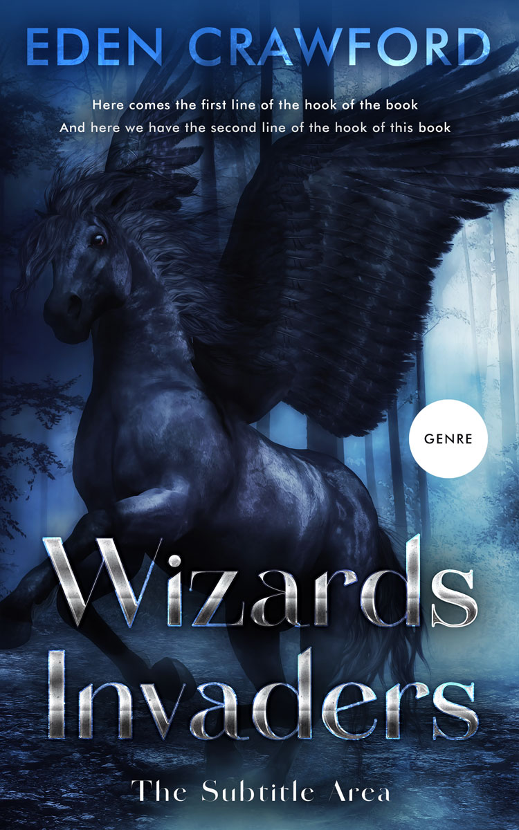 2D view of Mirage #11647 - Premade Fantasy Book Cover