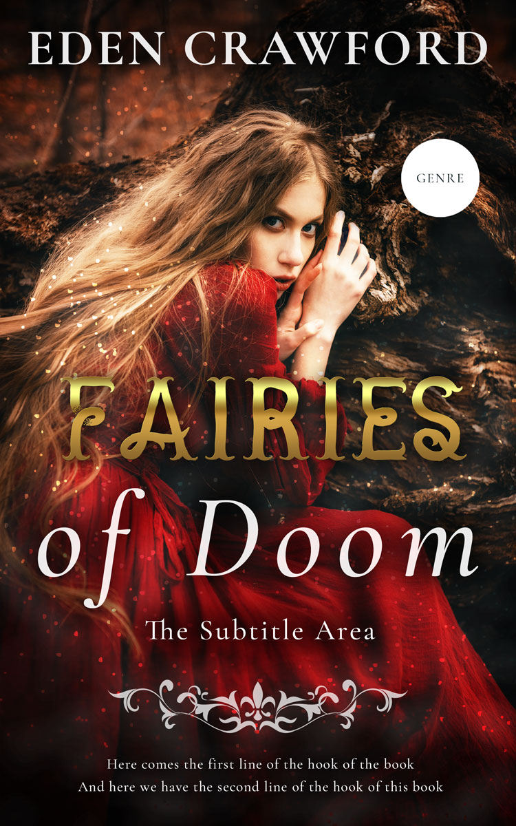 2D view of Eclipse #11673 - Premade Fantasy Book Cover