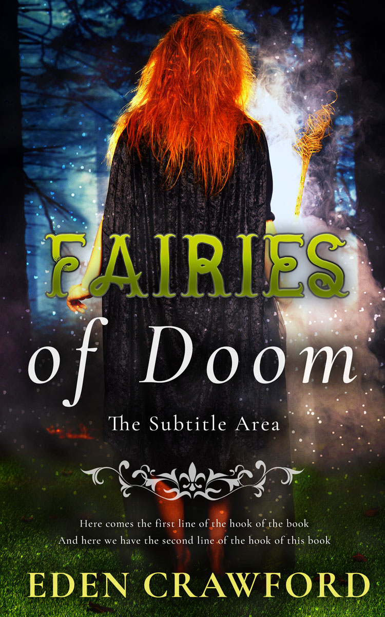 2D view of Tan #11674 - Premade Fantasy Book Cover