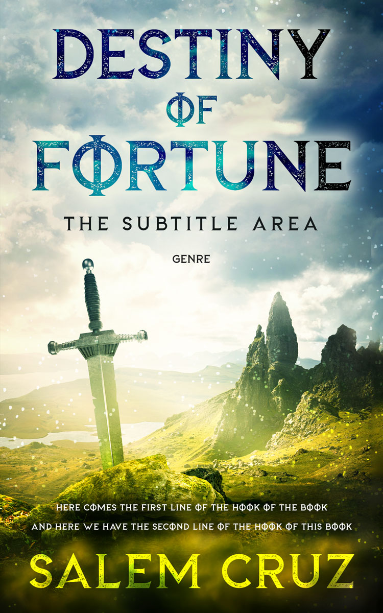 2D view of Heavy Metal #11685 - Premade Fantasy Book Cover