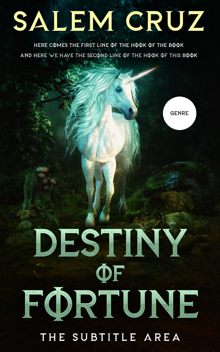 2D view of Marshland #11693 - Premade Fantasy Book Cover