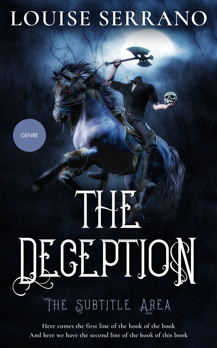 2D view of Vulcan #11712 - Premade Fantasy Book Cover