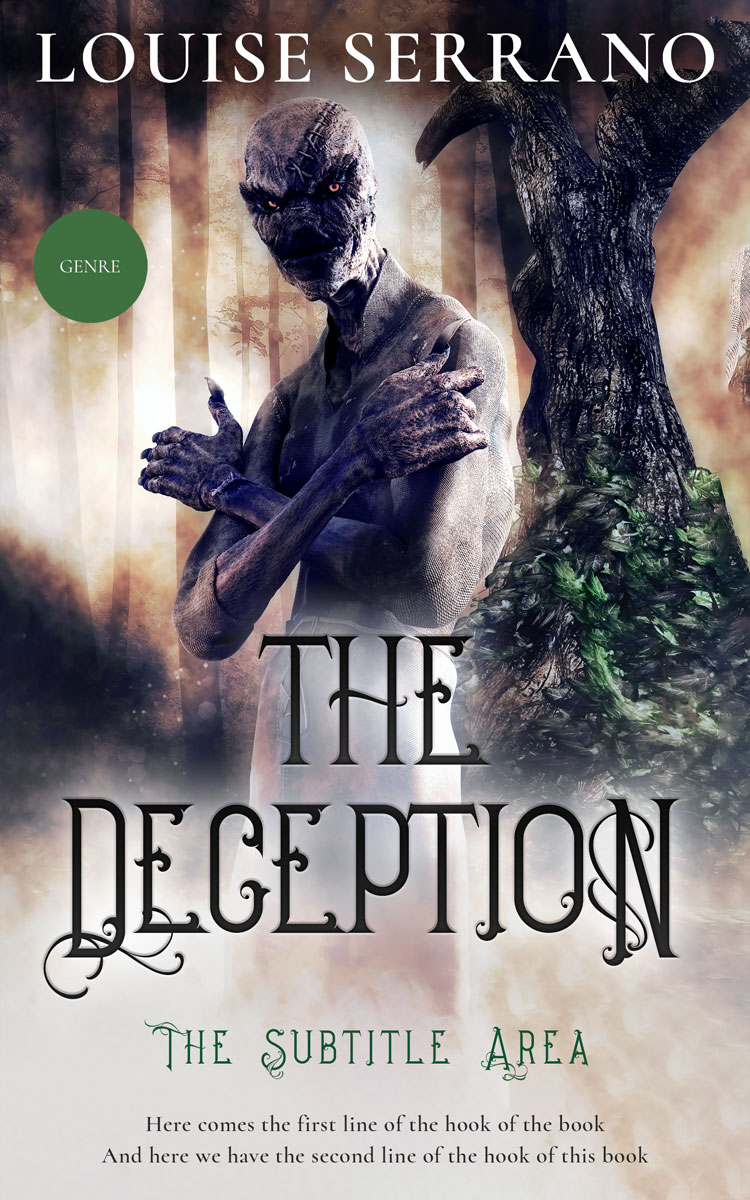 2D view of Steel Gray #11714 - Premade Fantasy Book Cover