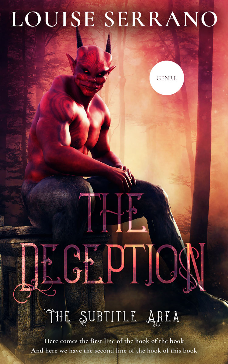 2D view of Burning Sand #11716 - Premade Fantasy Book Cover