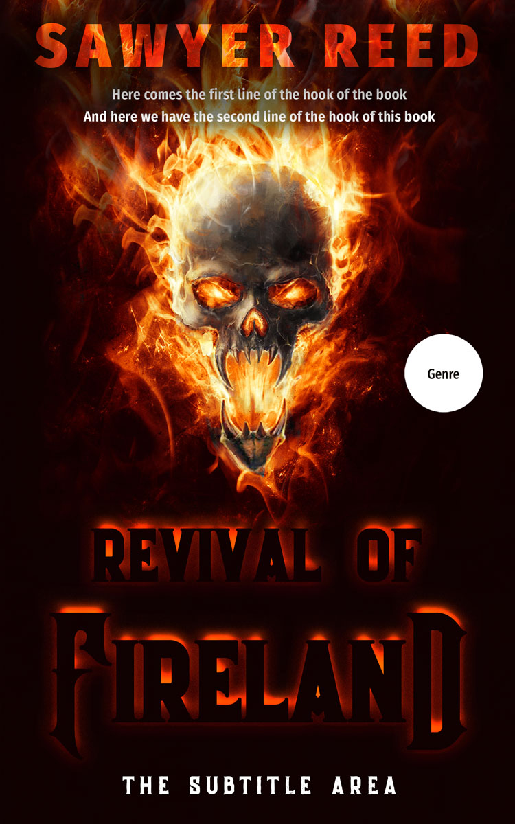 2D view of Raw Sienna #11735 - Premade Fantasy Book Cover