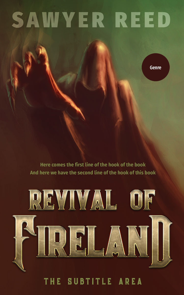 2D view of Cork #11738 - Premade Fantasy Book Cover