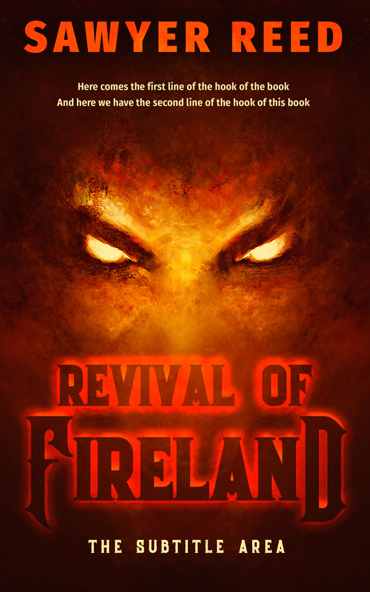 2D view of Rustic Red #11740 - Premade Fantasy Book Cover