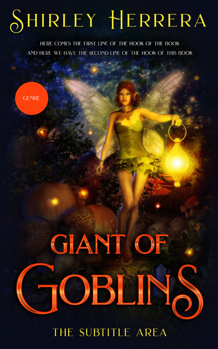 2D view of Premade Fantasy Book Cover - Brandy Punch