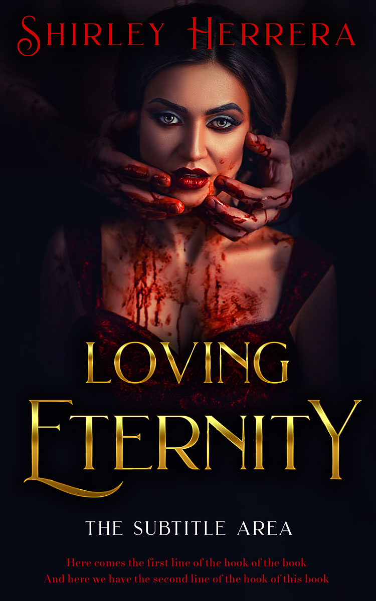 2D view of Premade Horror Book Cover - Cinder