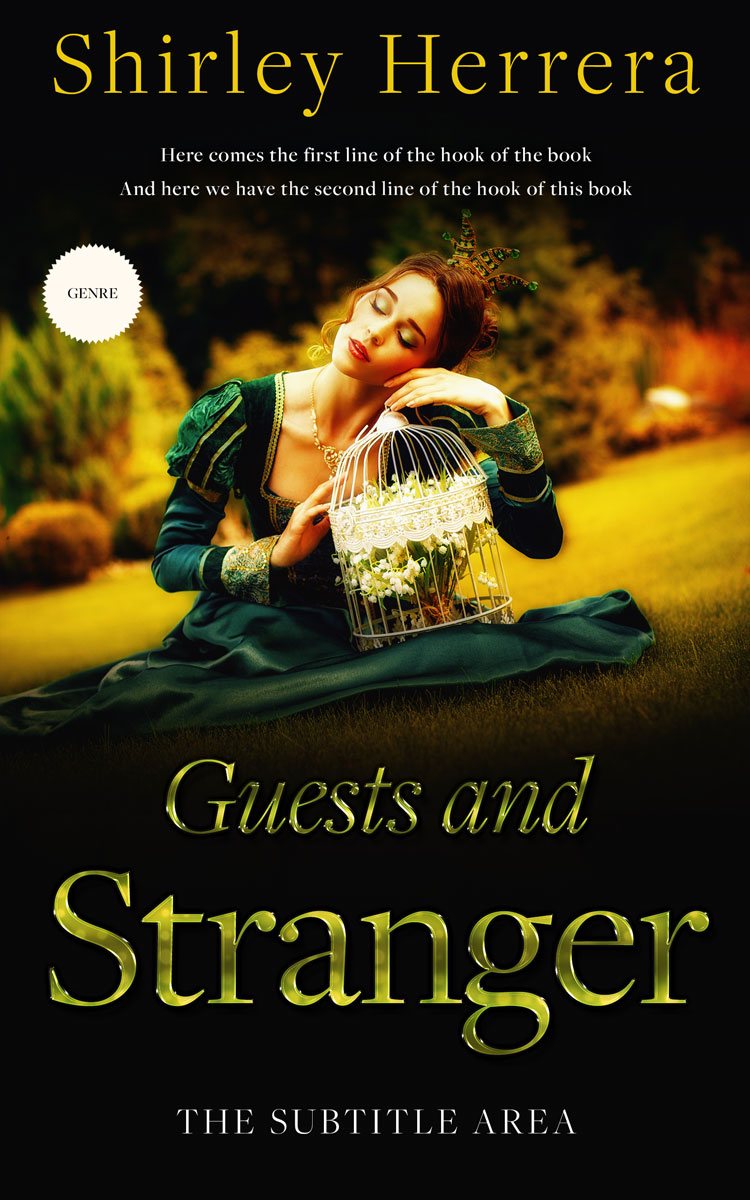 2D view of Old Gold #11769 - Premade Fantasy Book Cover