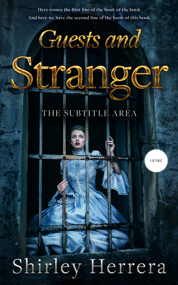 2D view of Premade Fantasy Book Cover - Aztec