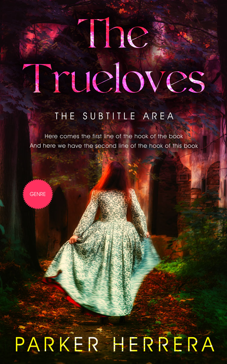 2D view of Coffee Bean #11787 - Premade Fantasy Book Cover