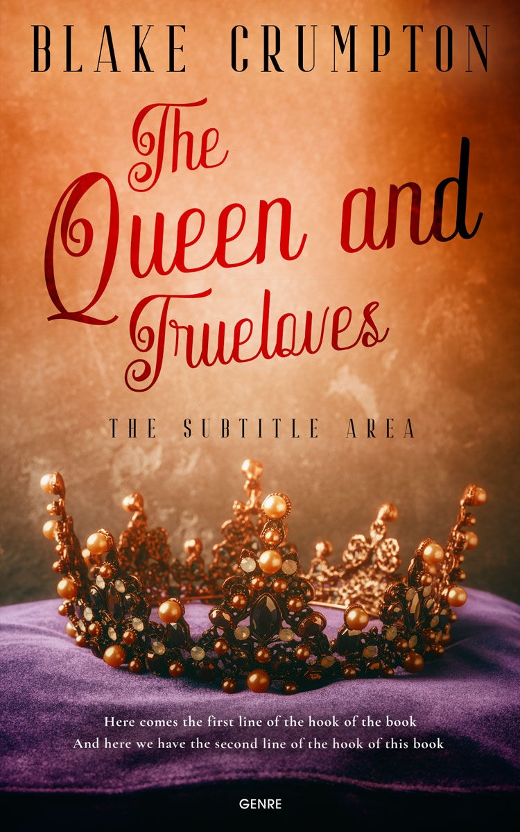 2D view of Antique Brass #11827 - Premade Fantasy Book Cover