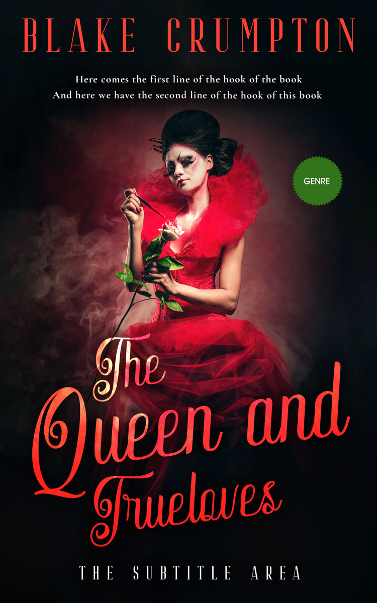 2D view of Premade Fantasy Book Cover - Valencia