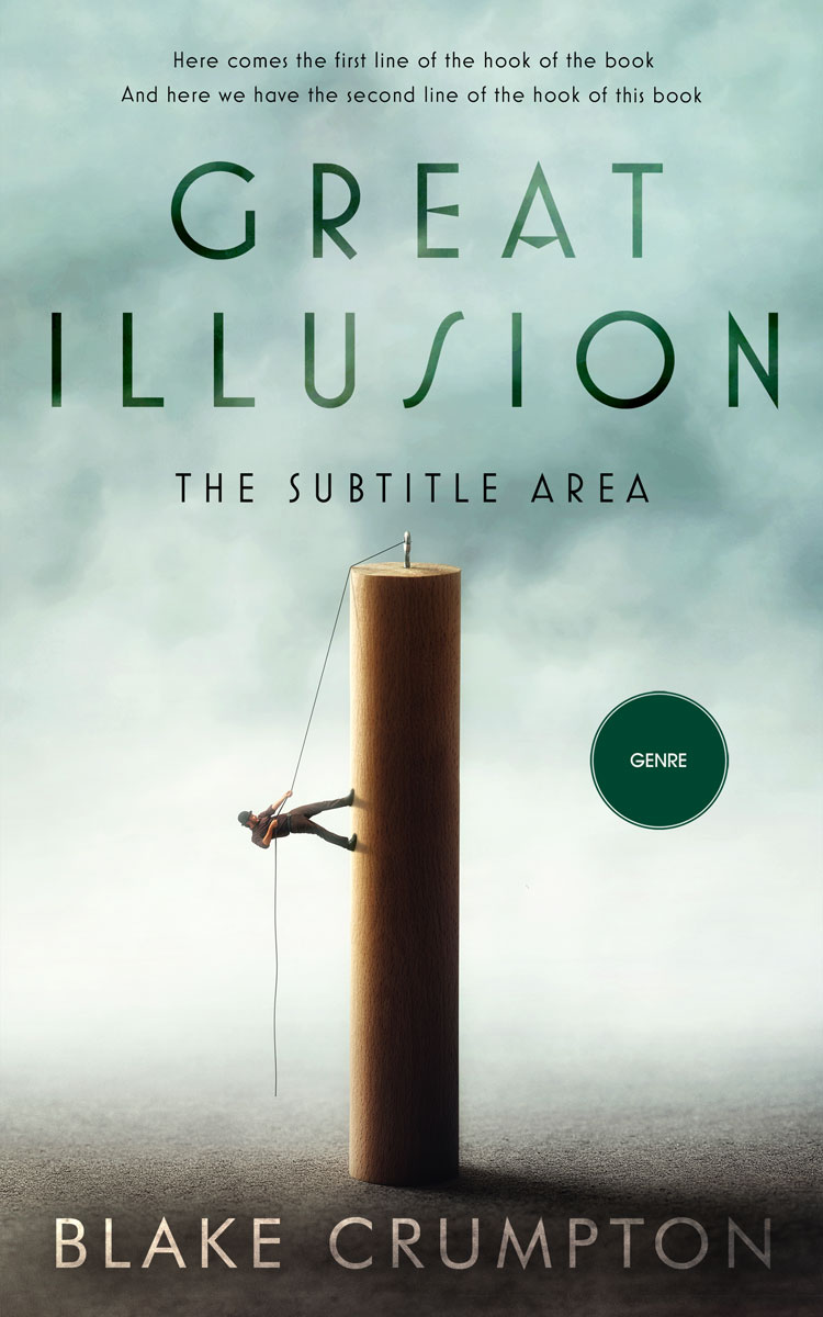 2D view of Premade Self-Improvement & Self-Help Book Cover - Conch