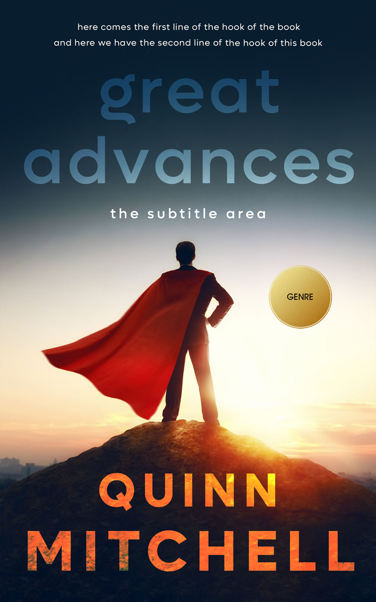 2D view of Premade Self-Improvement & Self-Help Book Cover - Cashmere