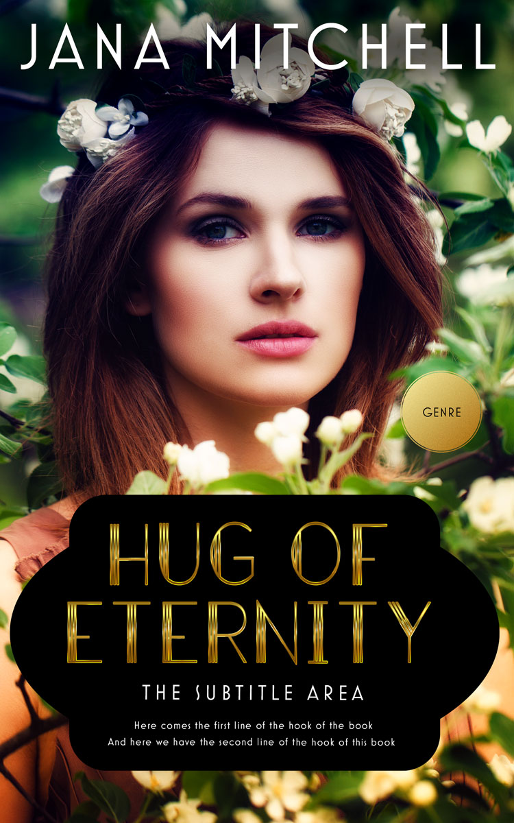 2D view of Premade Erotica Book Cover - Tan