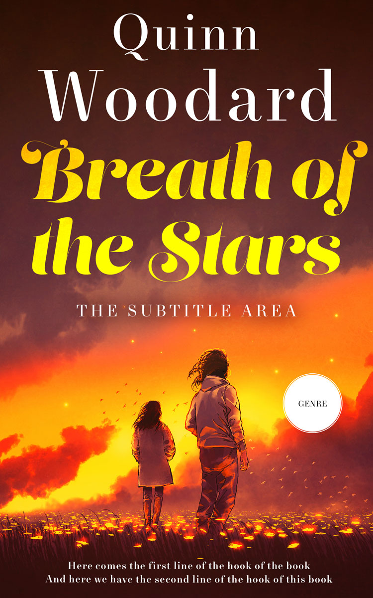 2D view of Carrot Orange #12190 - Premade Romance Book Cover