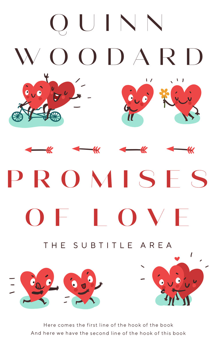 2D view of Premade Romance Book Cover - Valencia