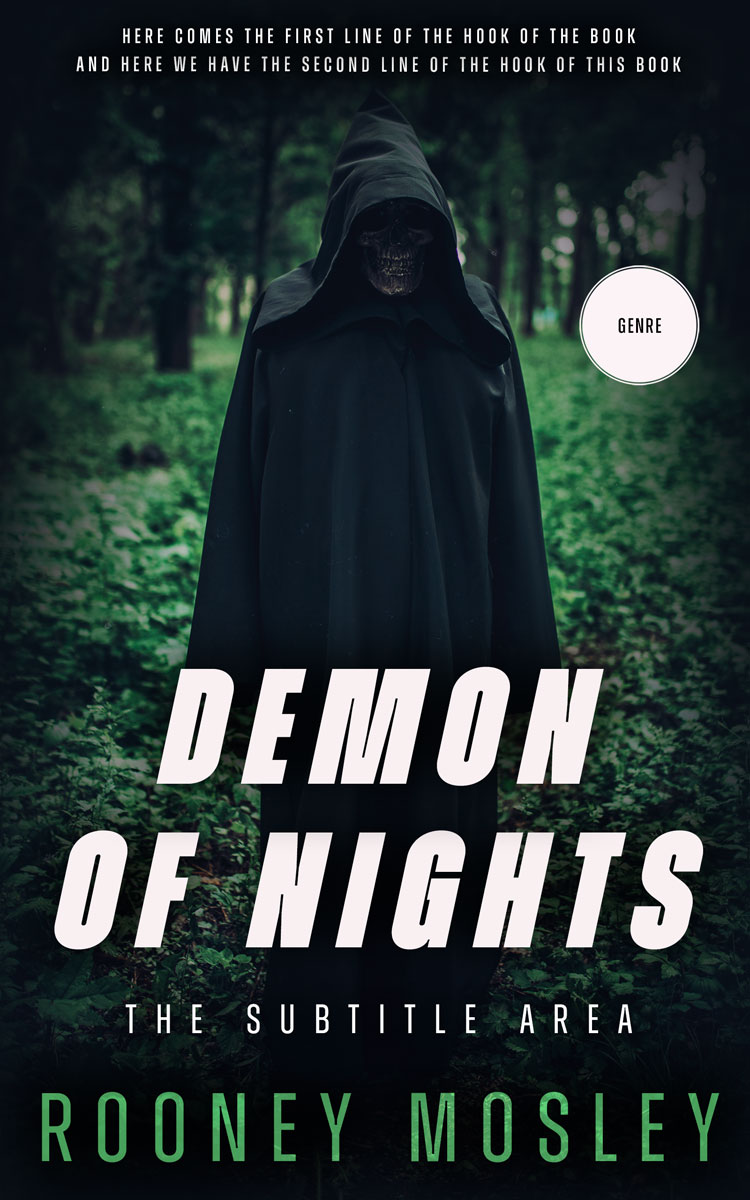 2D view of Aztec #12216 - Premade Horror Book Cover