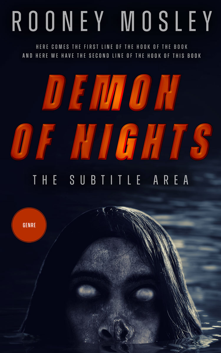 2D view of Premade Horror Book Cover - Vulcan