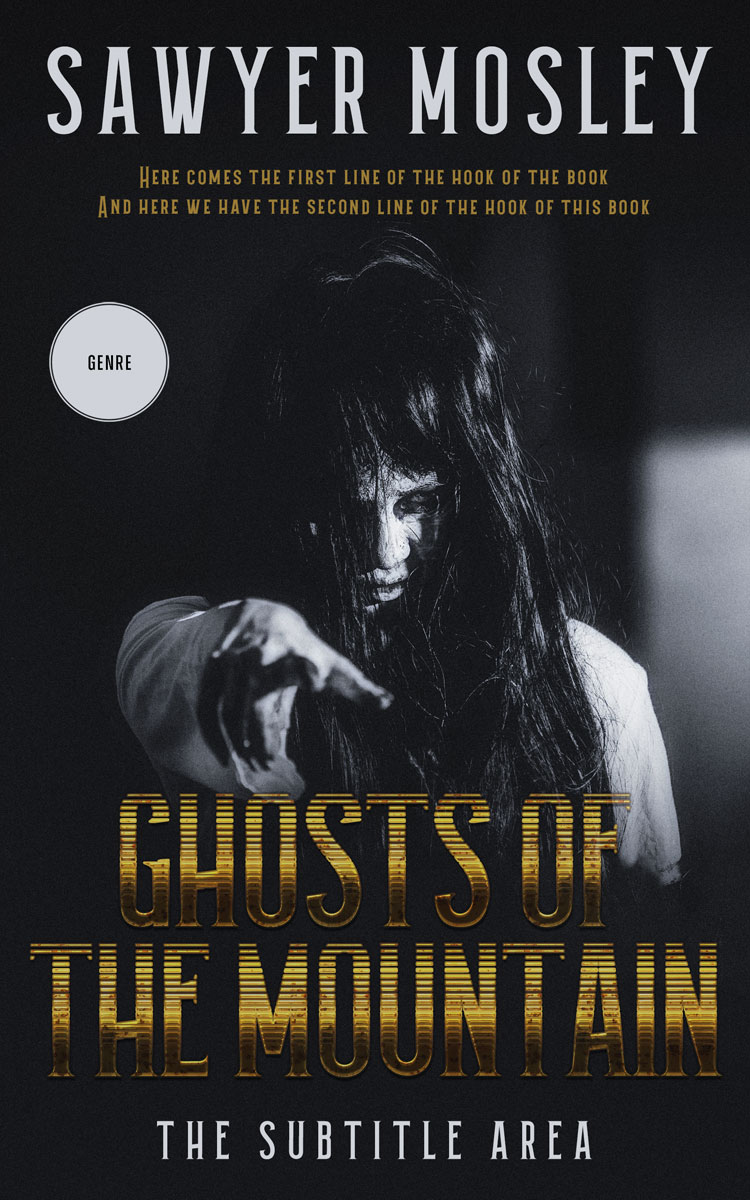 2D view of Premade Fantasy Book Cover - Shark