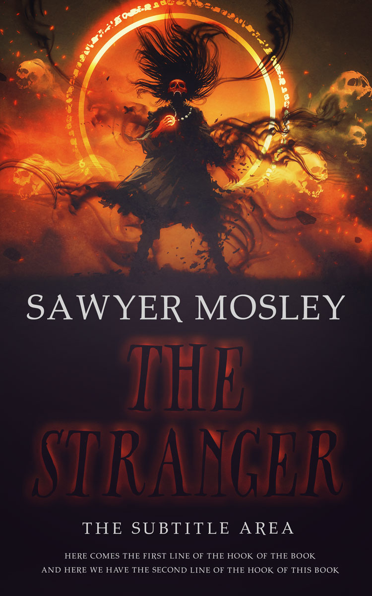 2D view of Premade Horror Book Cover - Cocoa Brown