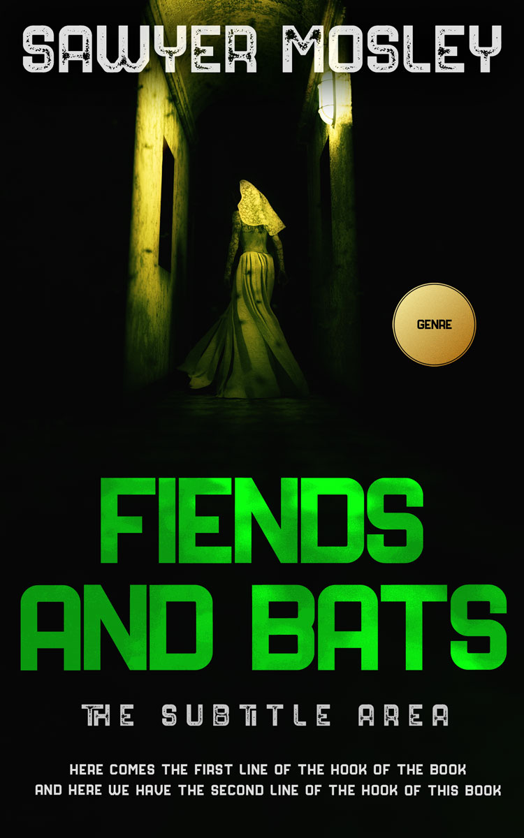 2D view of Premade Horror Book Cover - Gordons Green