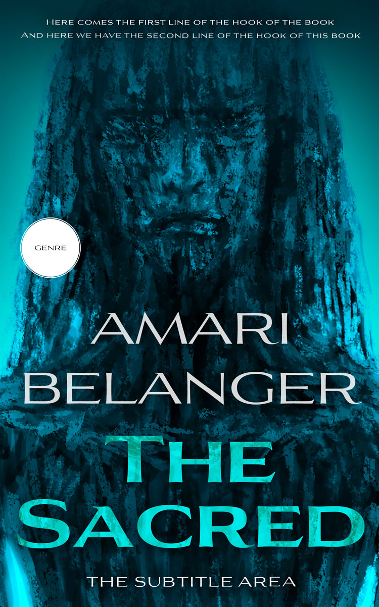 2D view of Premade Horror Book Cover - Tiber