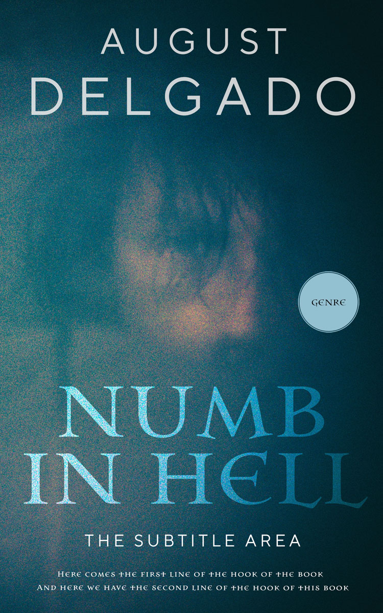 2D view of Blue Dianne #12278 - Premade Horror Book Cover