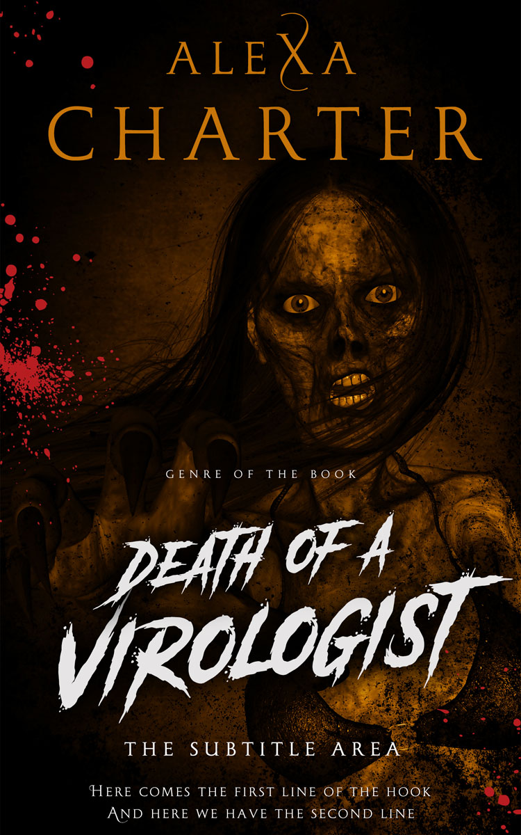 2D view of Graphite #12321 - Premade Horror Book Cover
