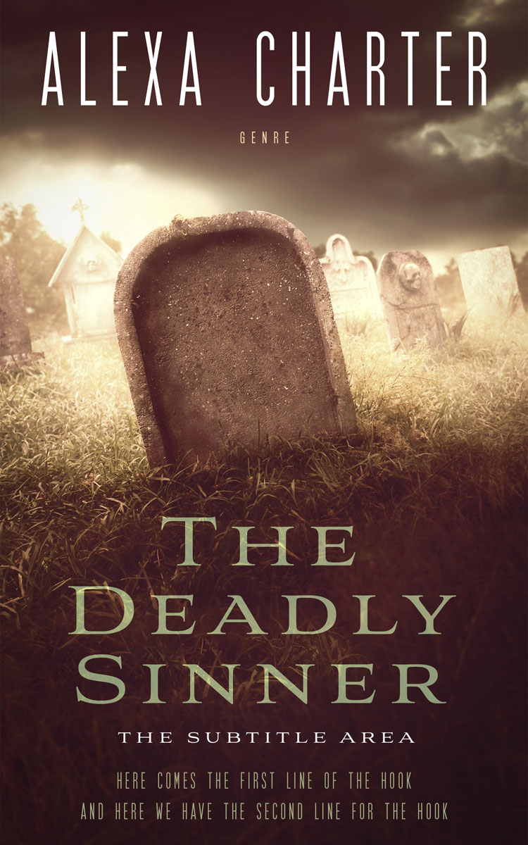 2D view of Crater Brown #12326 - Premade Horror Book Cover