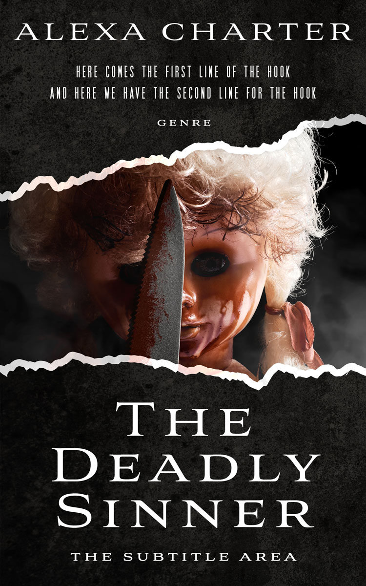 2D view of Cod Gray #12334 - Premade Horror Book Cover
