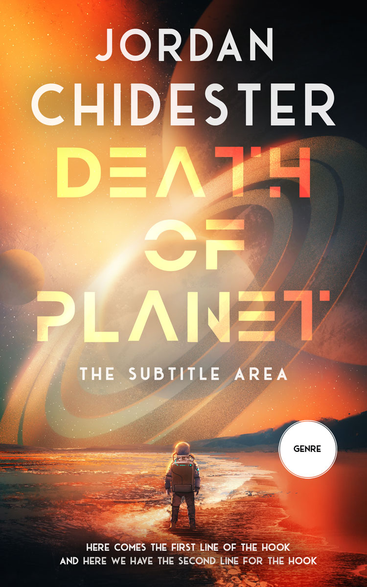 2D view of Antique Brass #12354 - Premade Science Fiction Book Cover