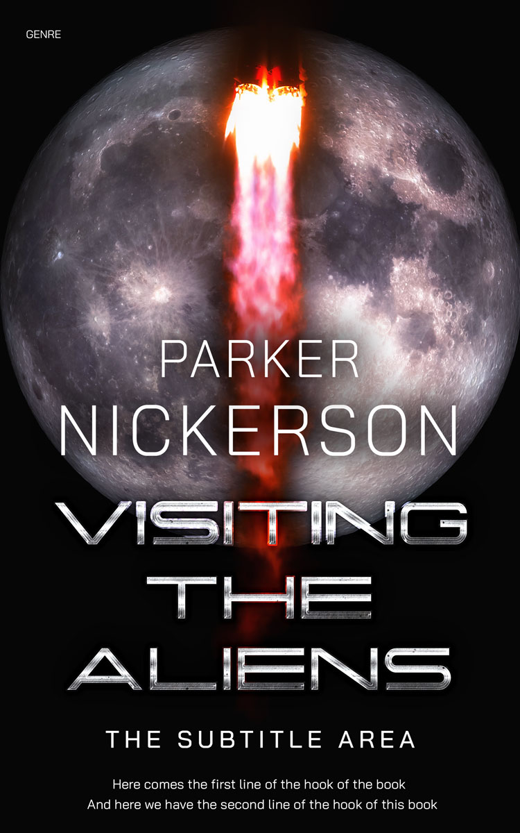 2D view of Clam Shell #12364 - Premade Science Fiction Book Cover