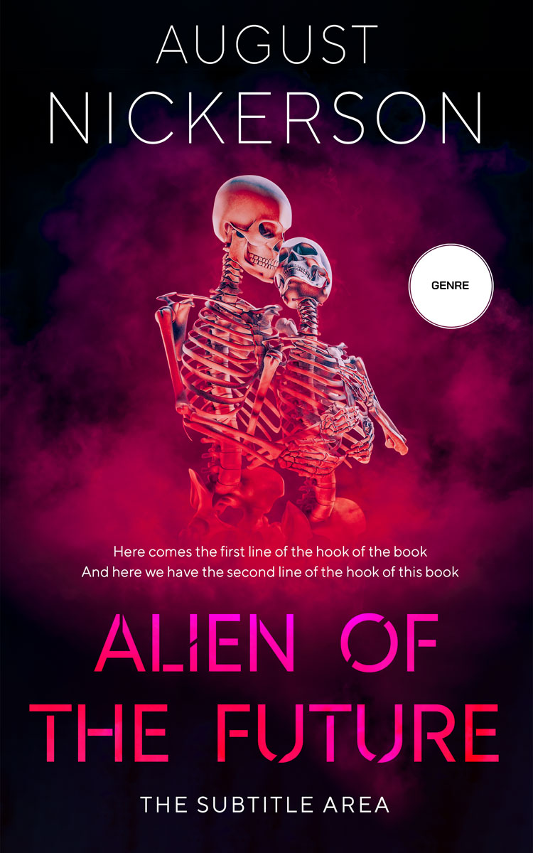 2D view of Premade Science Fiction Book Cover - Hibiscus