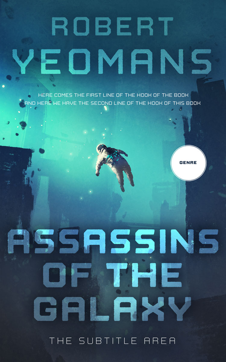 2D view of Premade Apocalyptica Book Cover - Blue Dianne