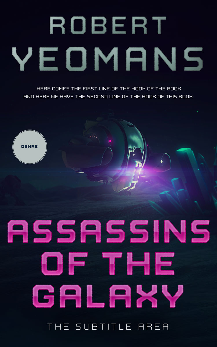 2D view of Ebony #12380 - Premade Science Fiction Book Cover