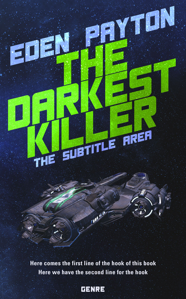 2D view of Mirage #12391 - Premade Science Fiction Book Cover