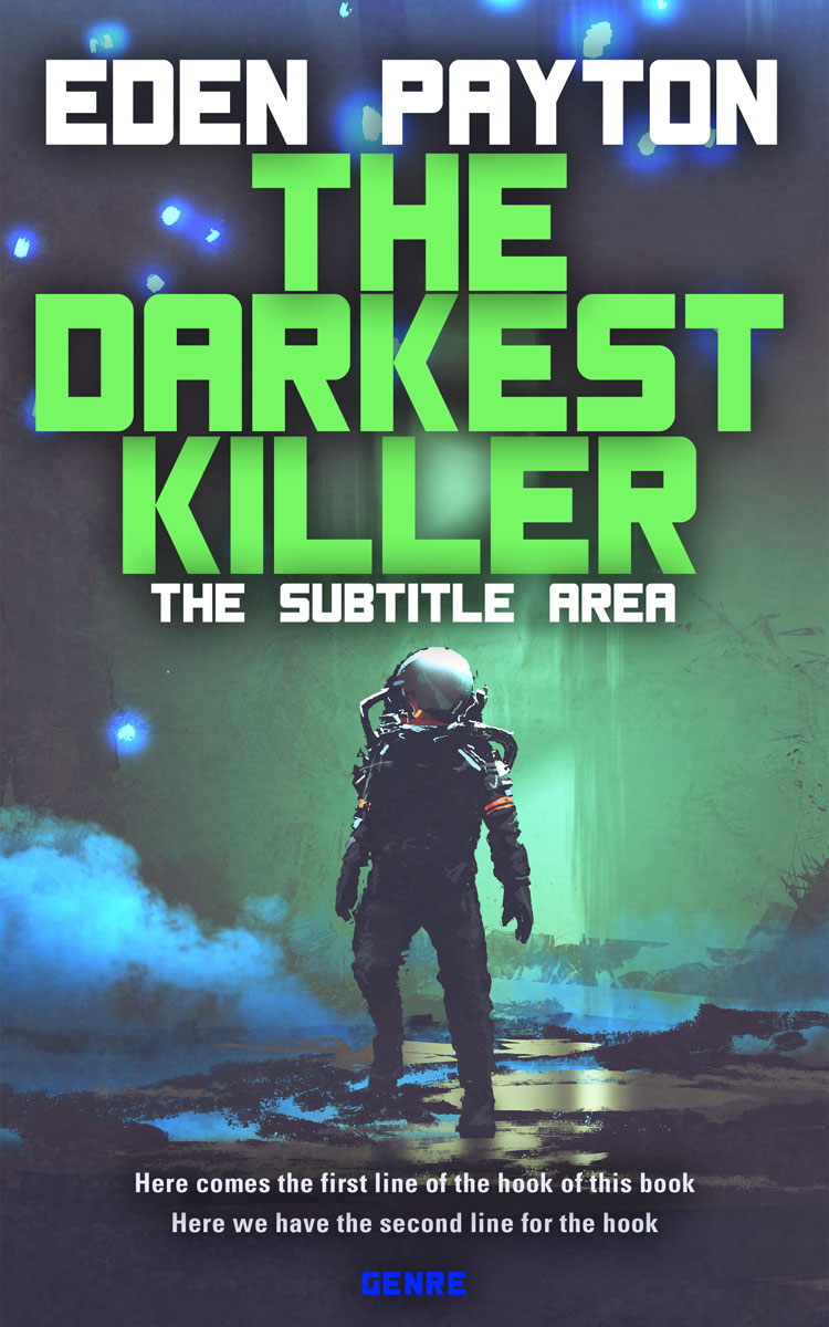 2D view of River Bed #12398 - Premade Science Fiction Book Cover