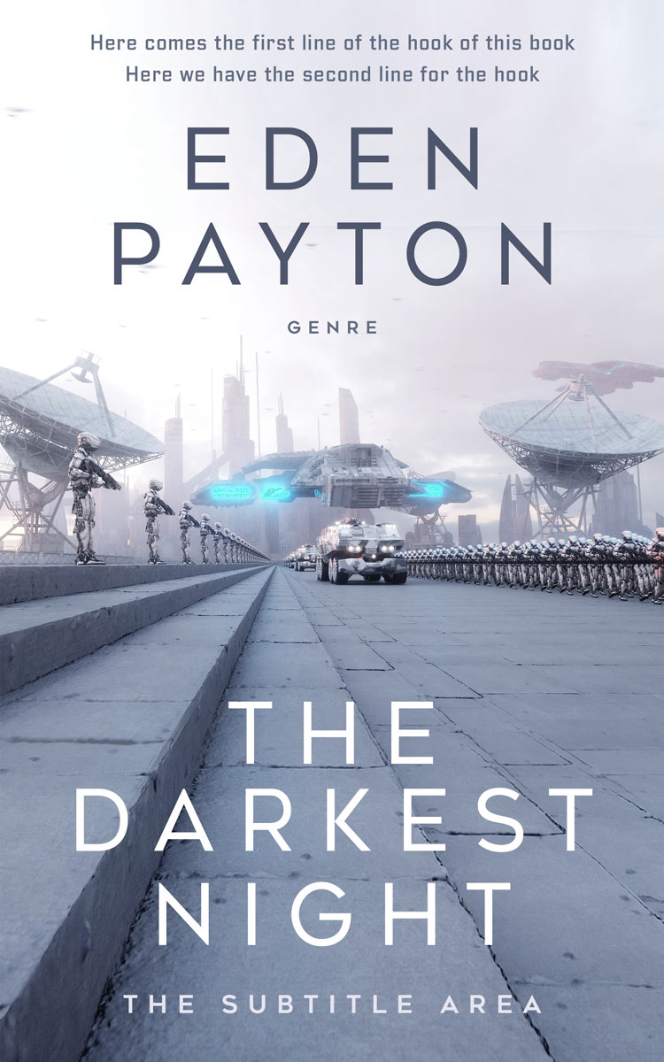 2D view of Premade Science Fiction Book Cover - Regent Gray