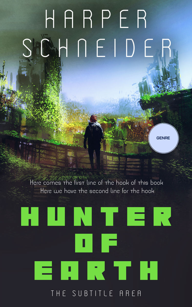 2D view of Outer Space #12427 - Premade Science Fiction Book Cover