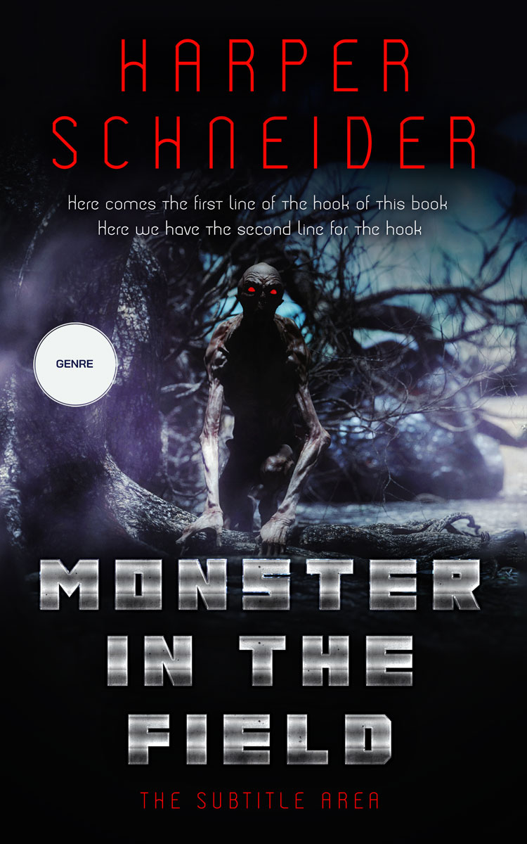 2D view of Premade Horror Book Cover - Woodsmoke