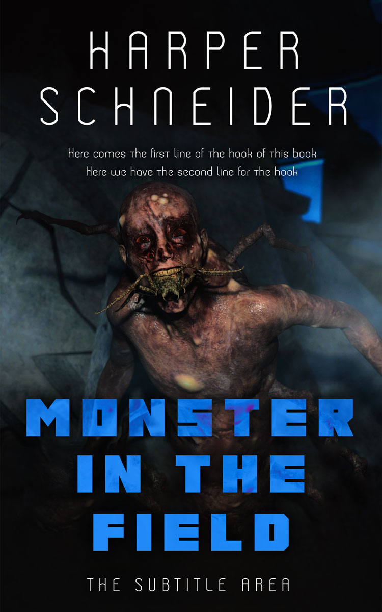 2D view of Woodsmoke #12444 - Premade Horror Book Cover