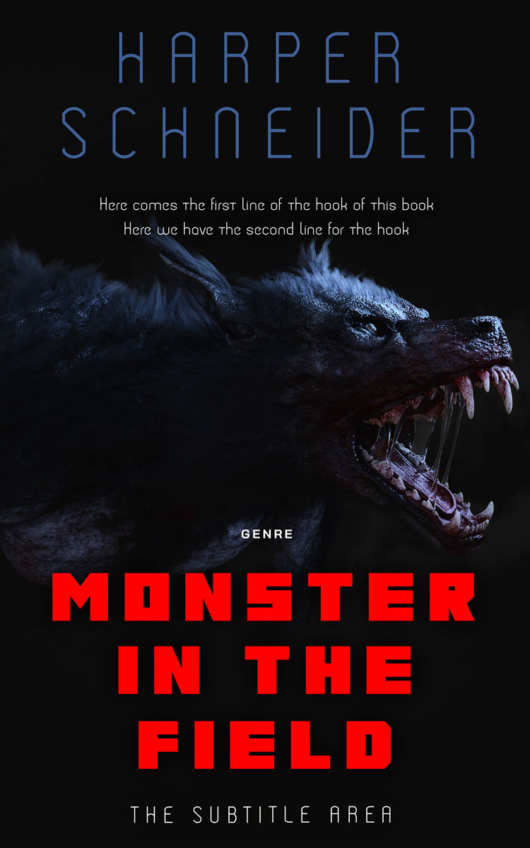 2D view of Woodsmoke #12446 - Premade Horror Book Cover